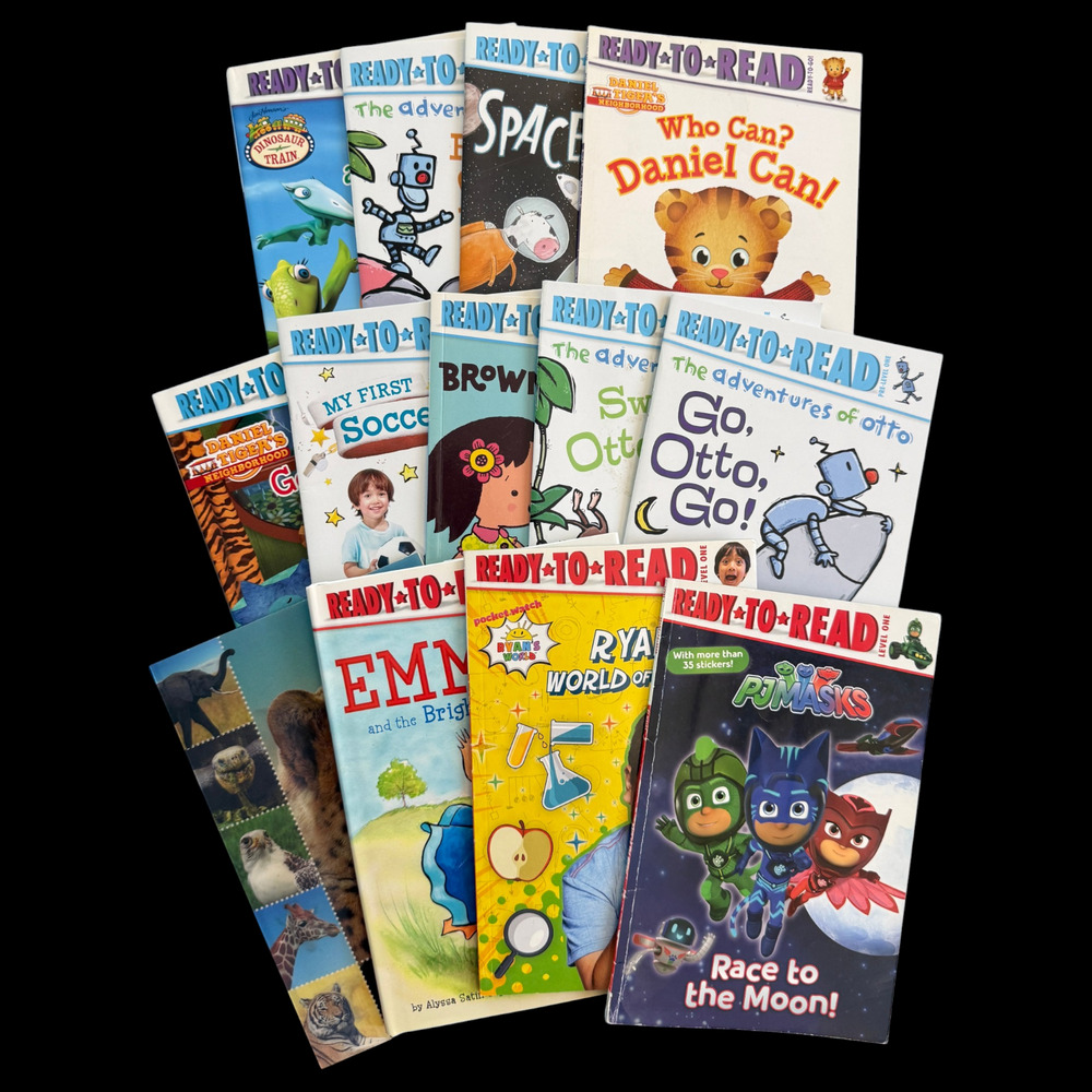 Lot of 13 Ready to Read Books Pre-Level & Level 1 Otto Daniel Tiger Kindergarten